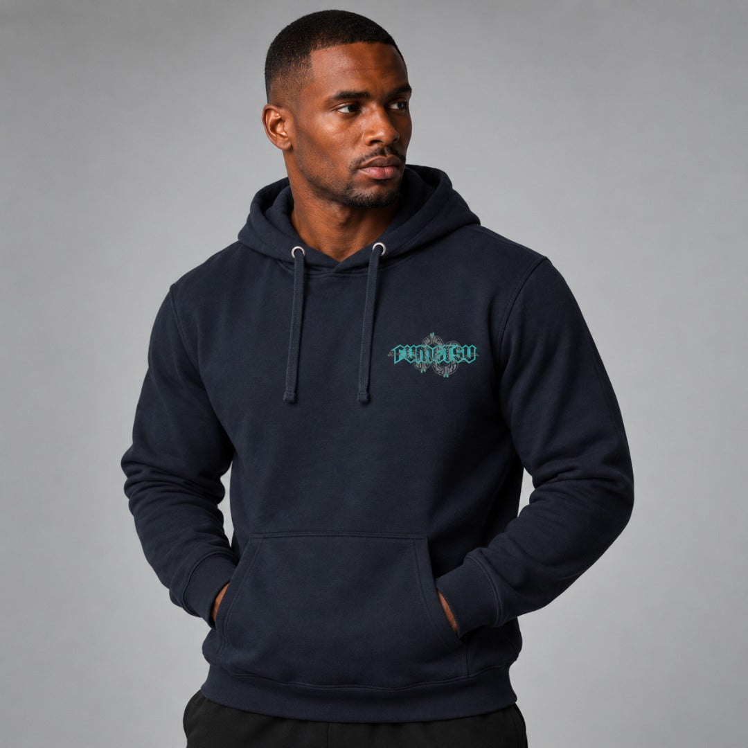 Fumetsu Inked - Snake Hoodie Navy/Teal Lifestyle 3