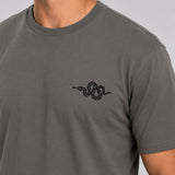 Fumetsu Inked - Snake T-Shirt Charcoal/Red 2