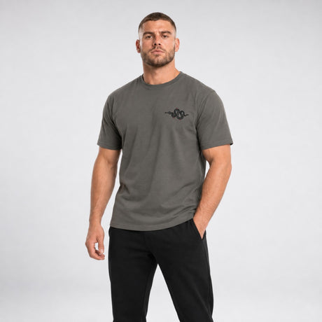 Fumetsu Inked - Snake T-Shirt Charcoal/Red 4