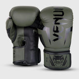 Khaki/Black Venum Elite Boxing Gloves