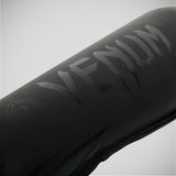 Matte Black Venum Challenger Shin Guards