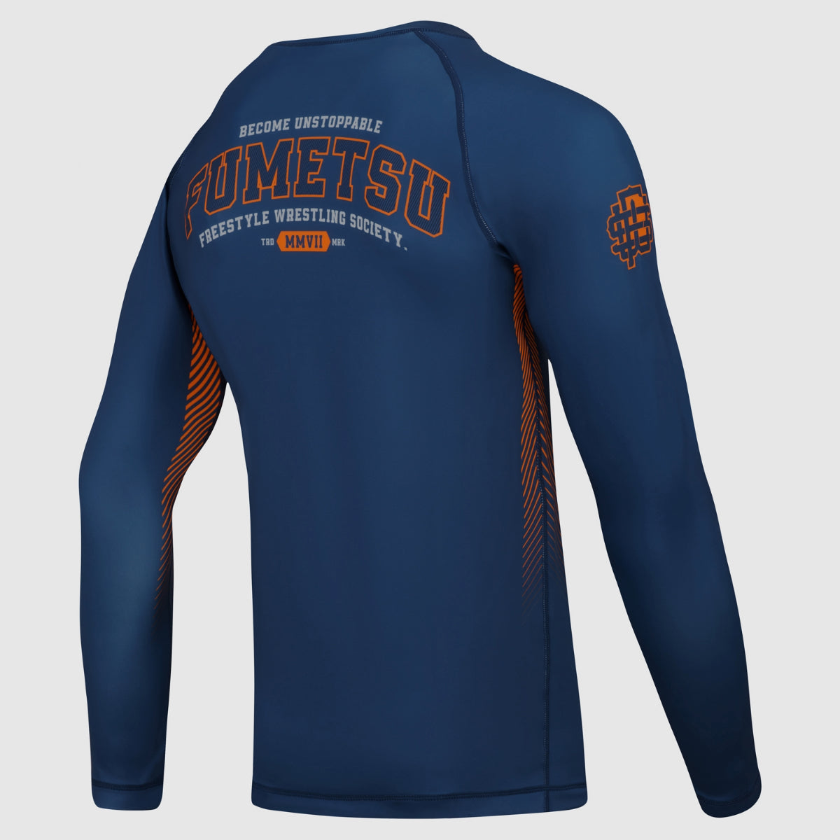 Navy Fumetsu Varsity Long Sleeve Rash Guard