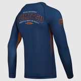Navy Fumetsu Varsity Long Sleeve Rash Guard