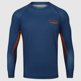 Navy Fumetsu Varsity Long Sleeve Rash Guard