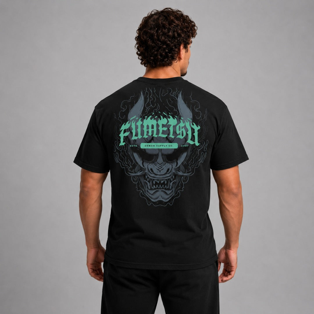 Fumetsu Oni Demon T-Shirt Black/Blue