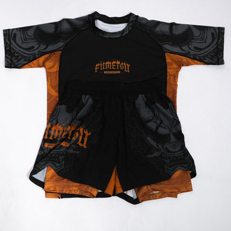 Fumetsu Oni Dual Layer Shorts Black/Grey/Bronze