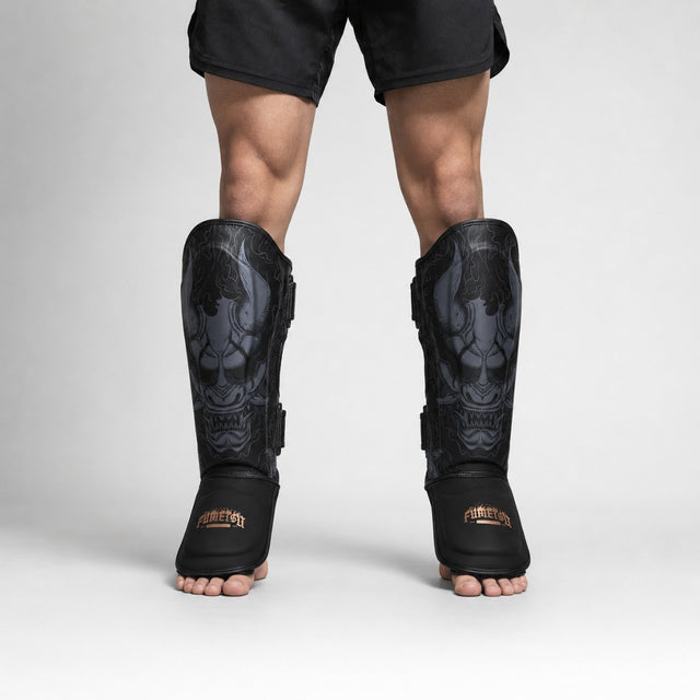 Fumetsu Oni Shin Guards Black/Grey/Bronze Lifestyle 1