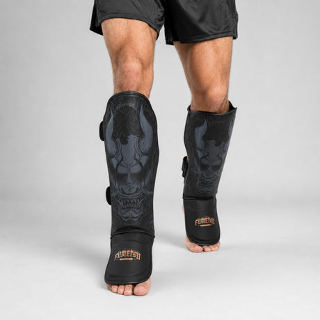 Fumetsu Oni Shin Guards Black/Grey/Bronze Lifestyle 2