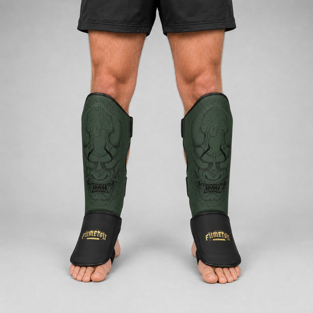 Fumetsu Oni Shin Guards Khaki/Black/Gold Lifestyle 1