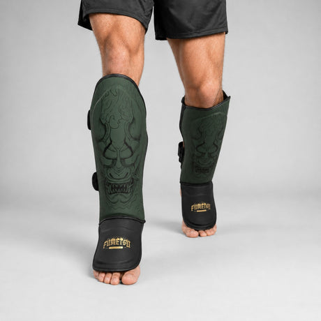 Fumetsu Oni Shin Guards Khaki/Black/Gold Lifestyle 3