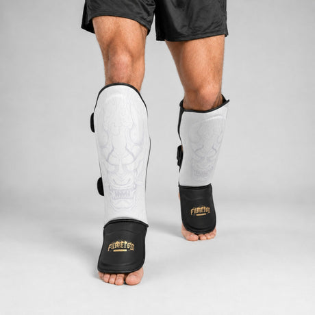 Fumetsu Oni Shin Guards White/Black/Gold Lifestyle 2