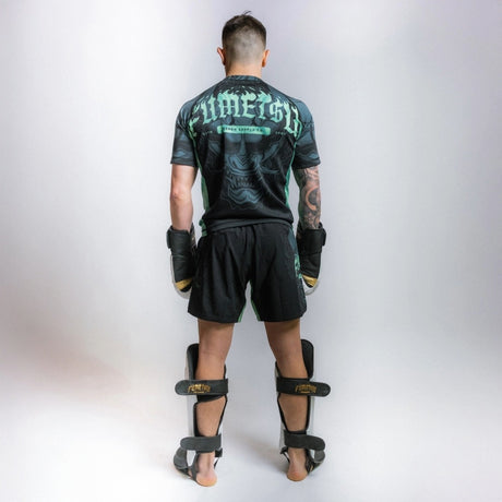 Fumetsu Oni Shin Guards White/Black/Gold Lifestyle 4