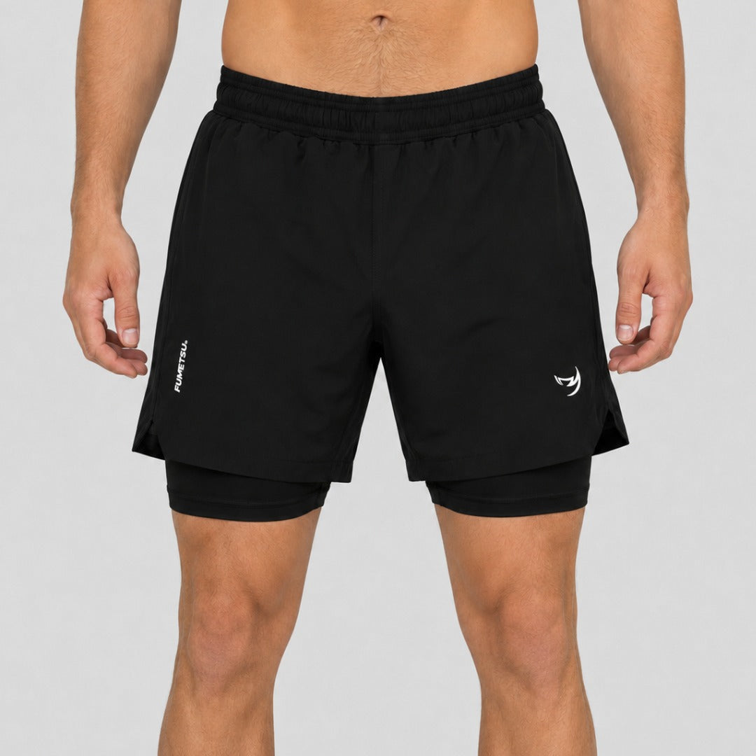 Black Fumetsu Origins Dual Layer Shorts