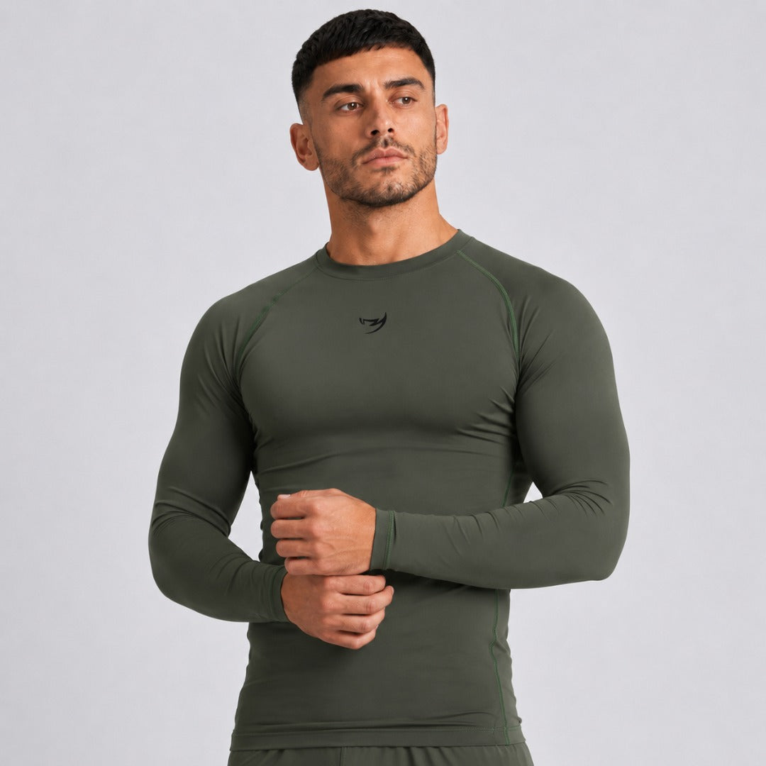 Khaki Fumetsu Origins Long Sleeve Rash Guard