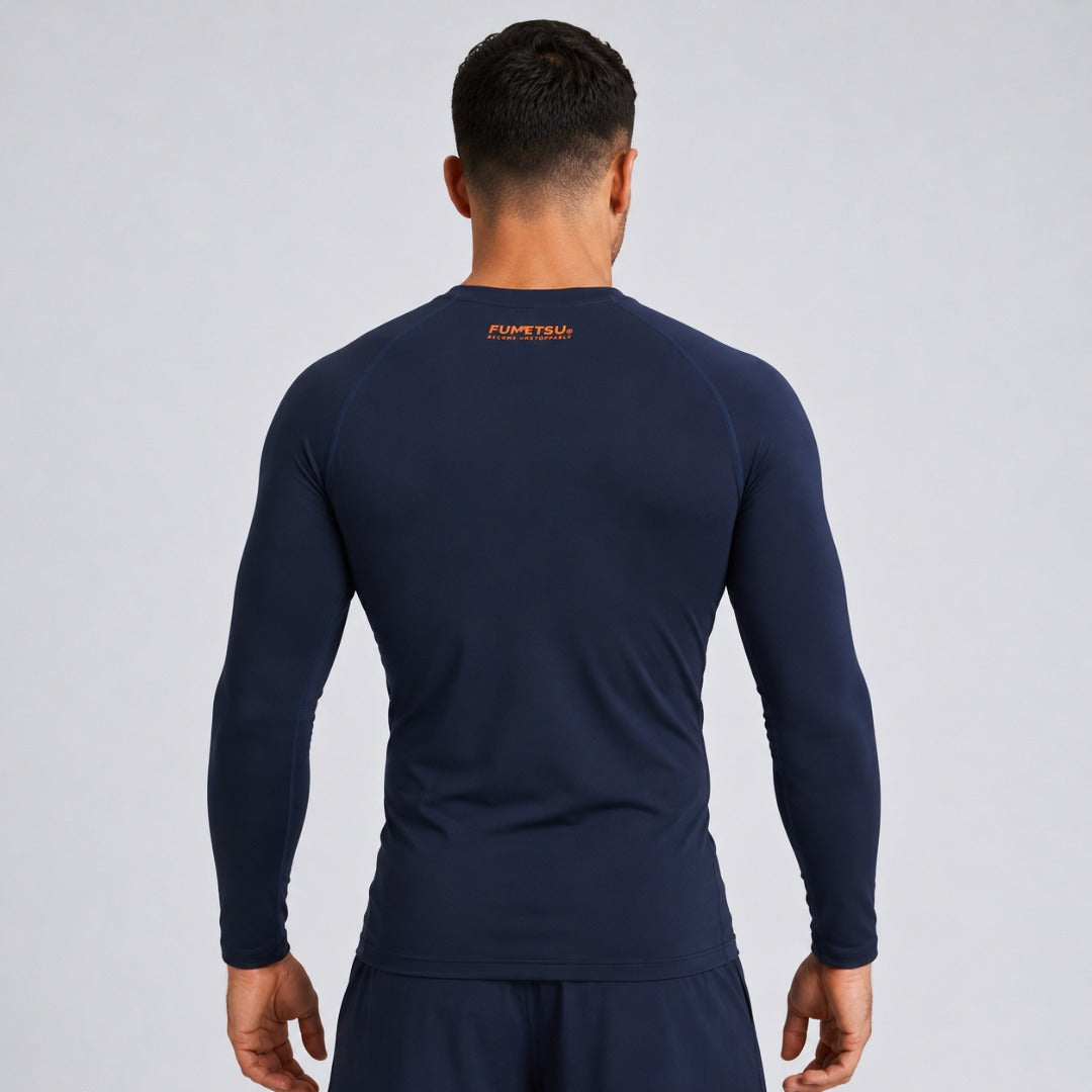 Navy Fumetsu Origins Long Sleeve Rash Guard