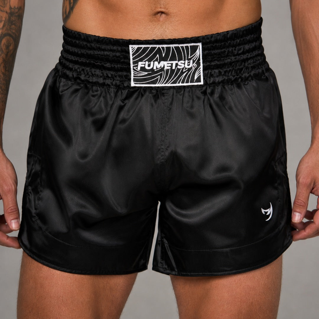 Black Fumetsu Origins Muay Thai Shorts