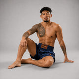 Navy Fumetsu Origins Muay Thai Shorts