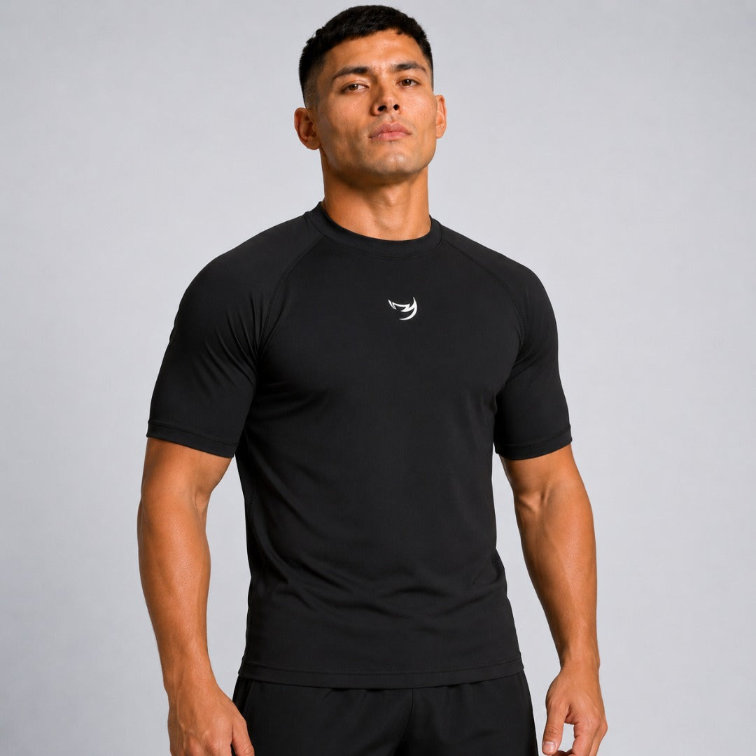 Black Fumetsu Origins Short Sleeve Rash Guard