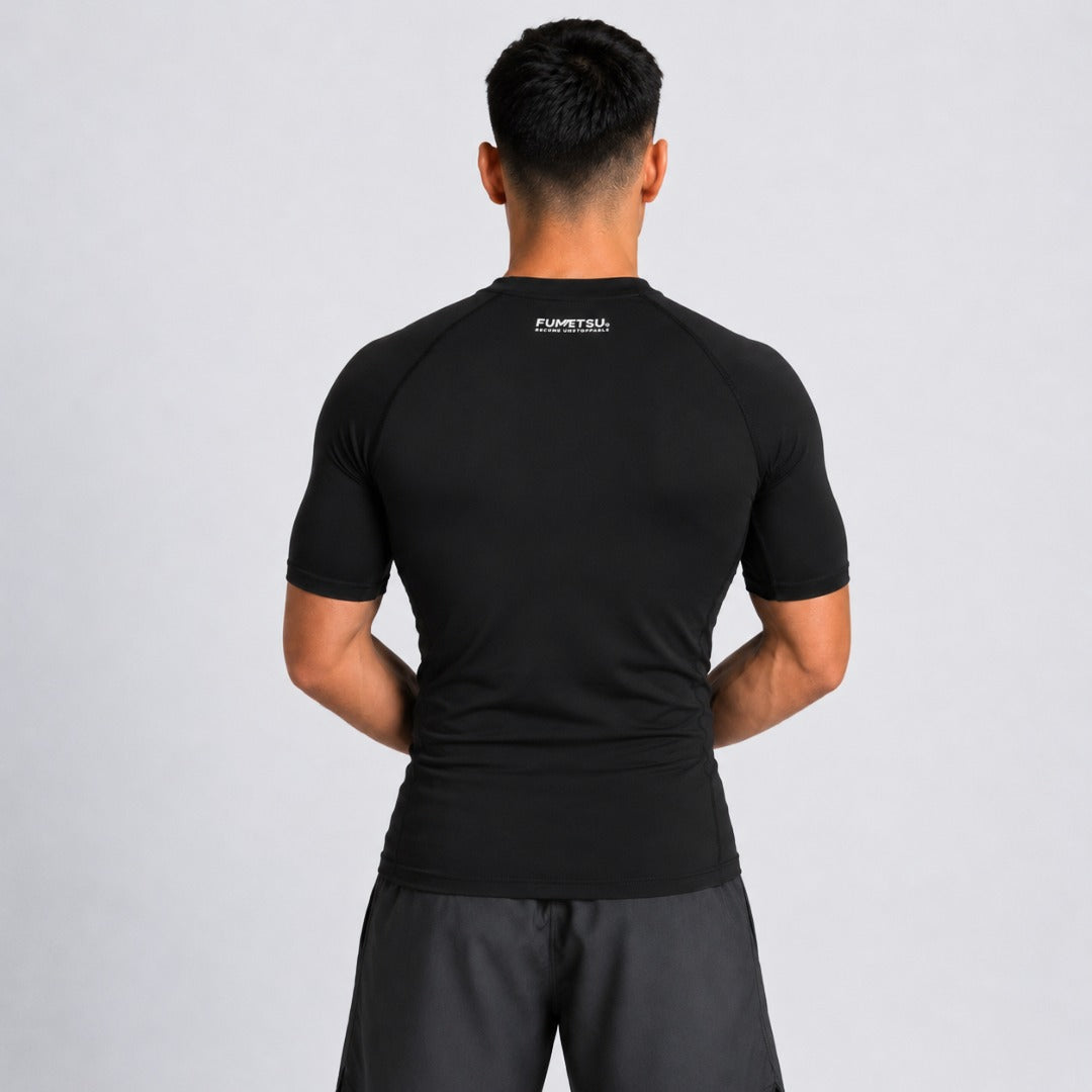Black Fumetsu Origins Short Sleeve Rash Guard