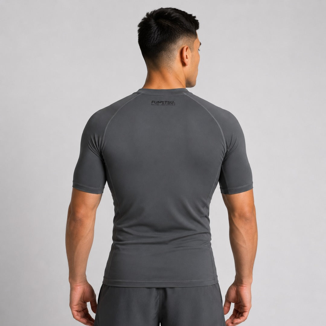 Fumetsu Origins Short Sleeve Rash Guard Grey
