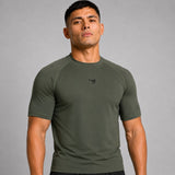 Khaki Fumetsu Origins Short Sleeve Rash Guard