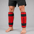 Red/Black Bytomic Axis V2 Shin Guards Lifestyle 1