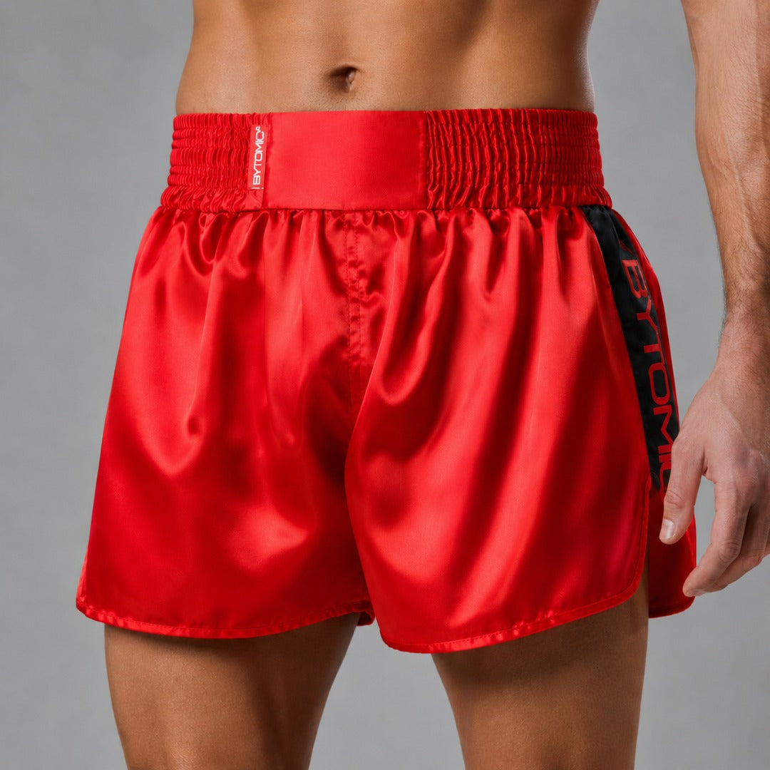Red Bytomic Red Label Muay Thai Shorts