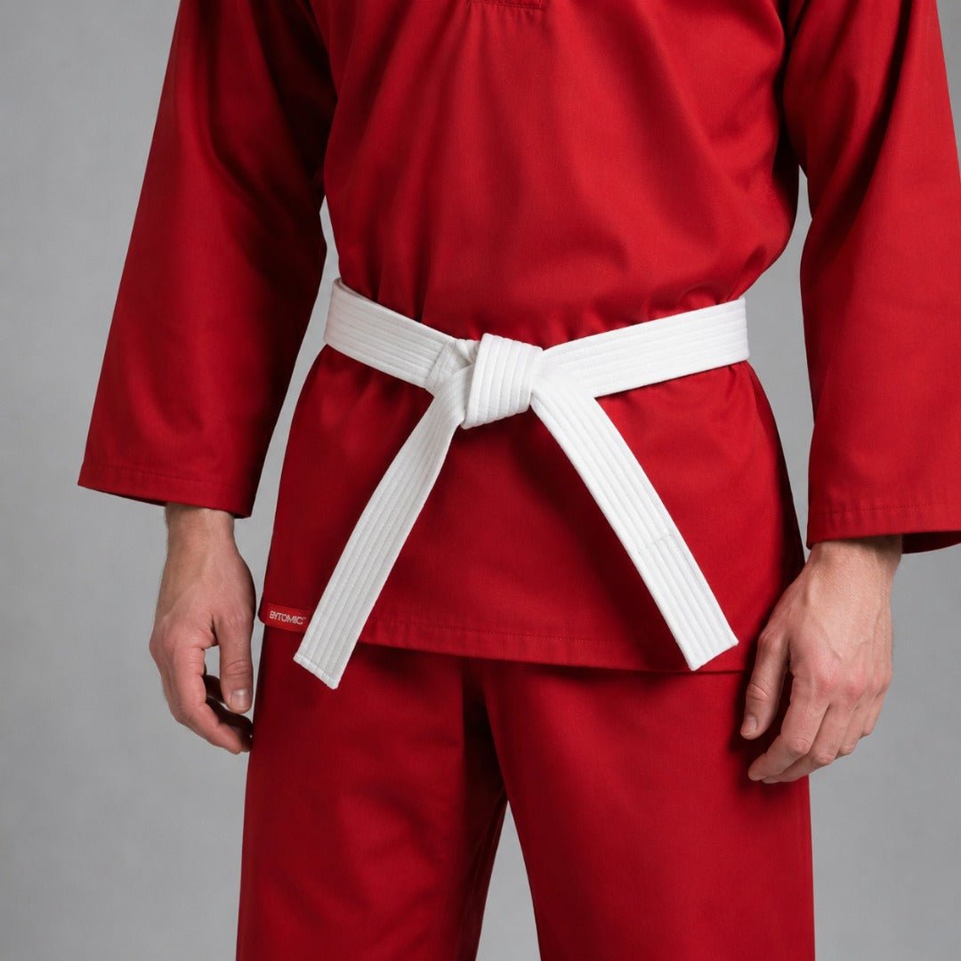 Red Bytomic Red Label V-Neck Adult Martial Arts Uniform