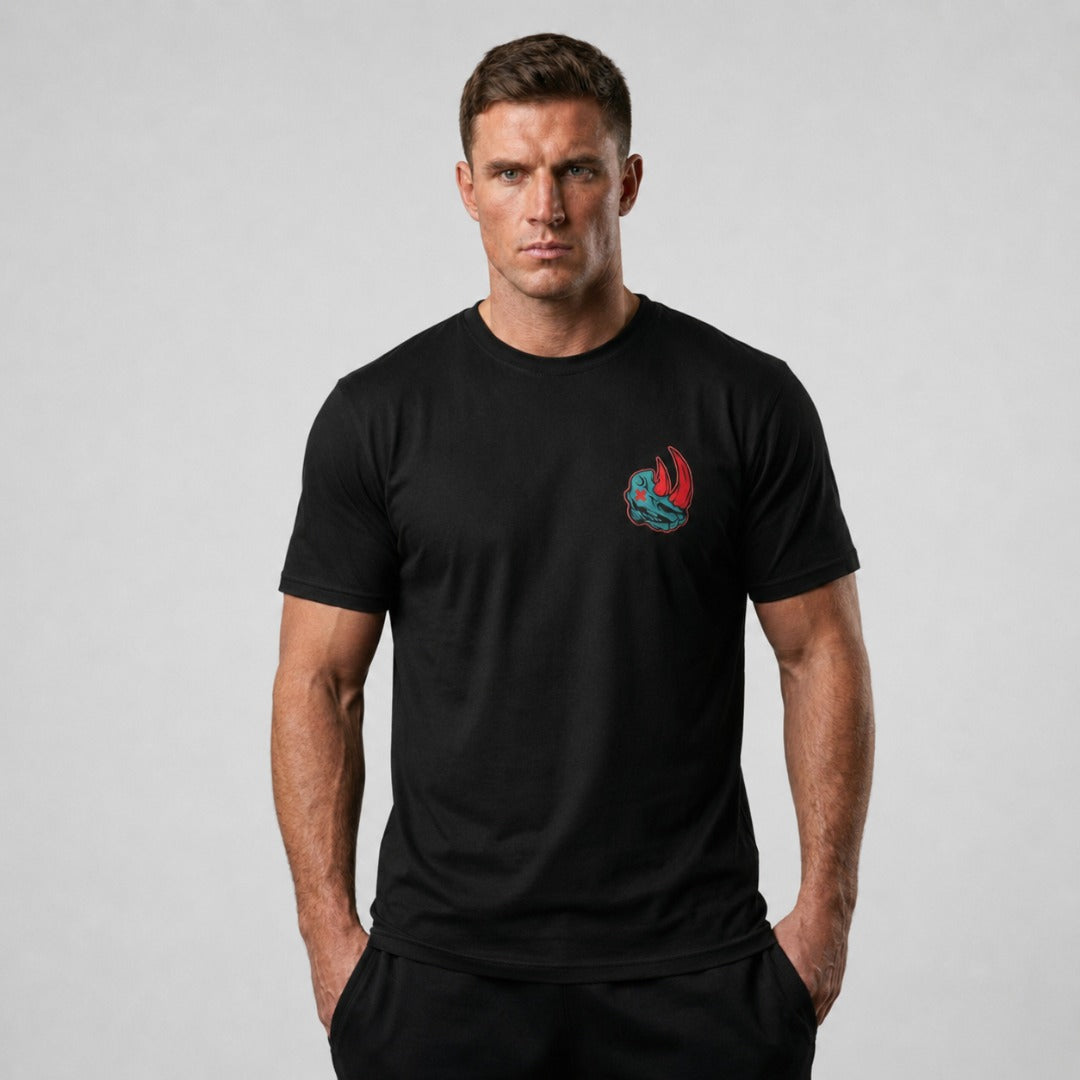 Fumetsu Rhino T-Shirt Black/Blue/Red