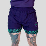 Roll Supreme The Finisher 2 in 1 Jiu Jitsu Shorts Purple/Green