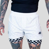 Roll Supreme The Finisher 2 in 1 Jiu Jitsu Shorts White/Black