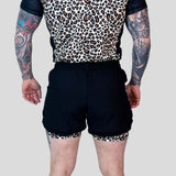 Roll Supreme The Butcher 2 in 1 Jiu Jitsu Shorts Yellow/Brown
