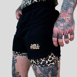Roll Supreme The Butcher 2 in 1 Jiu Jitsu Shorts Yellow/Brown
