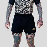 Roll Supreme The Butcher 2 in 1 Jiu Jitsu Shorts Yellow/Brown