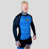 Roll Supreme The Butcher Long Sleeve Rash Guard Blue/Pink