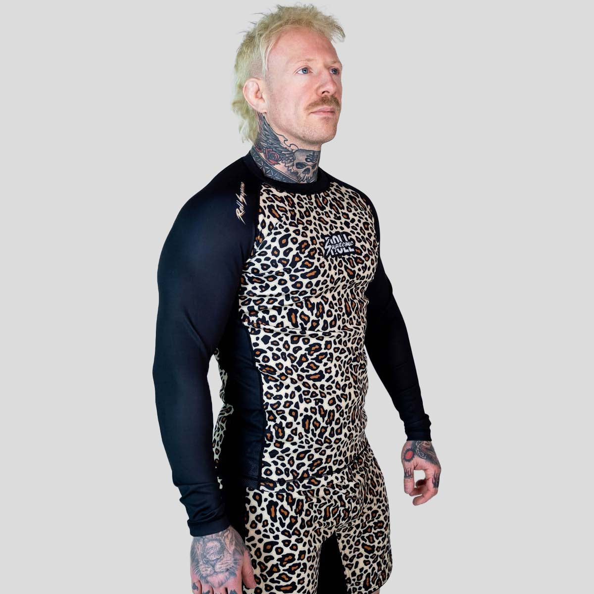 Roll Supreme The Butcher Long Sleeve Rash Guard Yellow/Brown