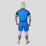 Roll Supreme The Butcher Short Sleeve Rash Guard Blue/Pink