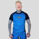 Roll Supreme The Butcher Short Sleeve Rash Guard Blue/Pink