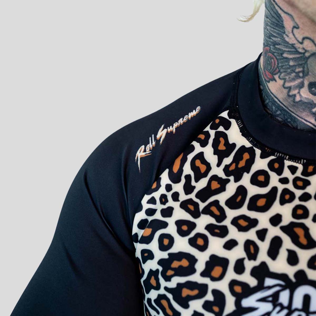 Roll Supreme The Butcher Short Sleeve Rash Guard Yellow/Brown