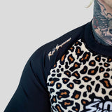 Roll Supreme The Butcher Short Sleeve Rash Guard Yellow/Brown