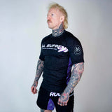 Roll Supreme The Rave Ultraviolet Brain Freeze Short Sleeve Rash Guard