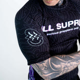 Roll Supreme The Rave Ultraviolet Brain Freeze Short Sleeve Rash Guard