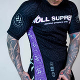 Roll Supreme The Rave Ultraviolet Brain Freeze Short Sleeve Rash Guard