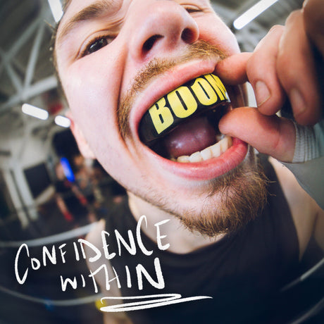 Black/Yellow SAFEJAWZ Extro Series Boom Mouthguard - view 5