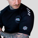Roll Supreme The Finisher Short Sleeve Rash Guard Black/White