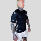 Roll Supreme The Finisher Short Sleeve Rash Guard Black/White