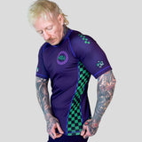 Roll Supreme The Finisher Short Sleeve Rash Guard Purple/Green
