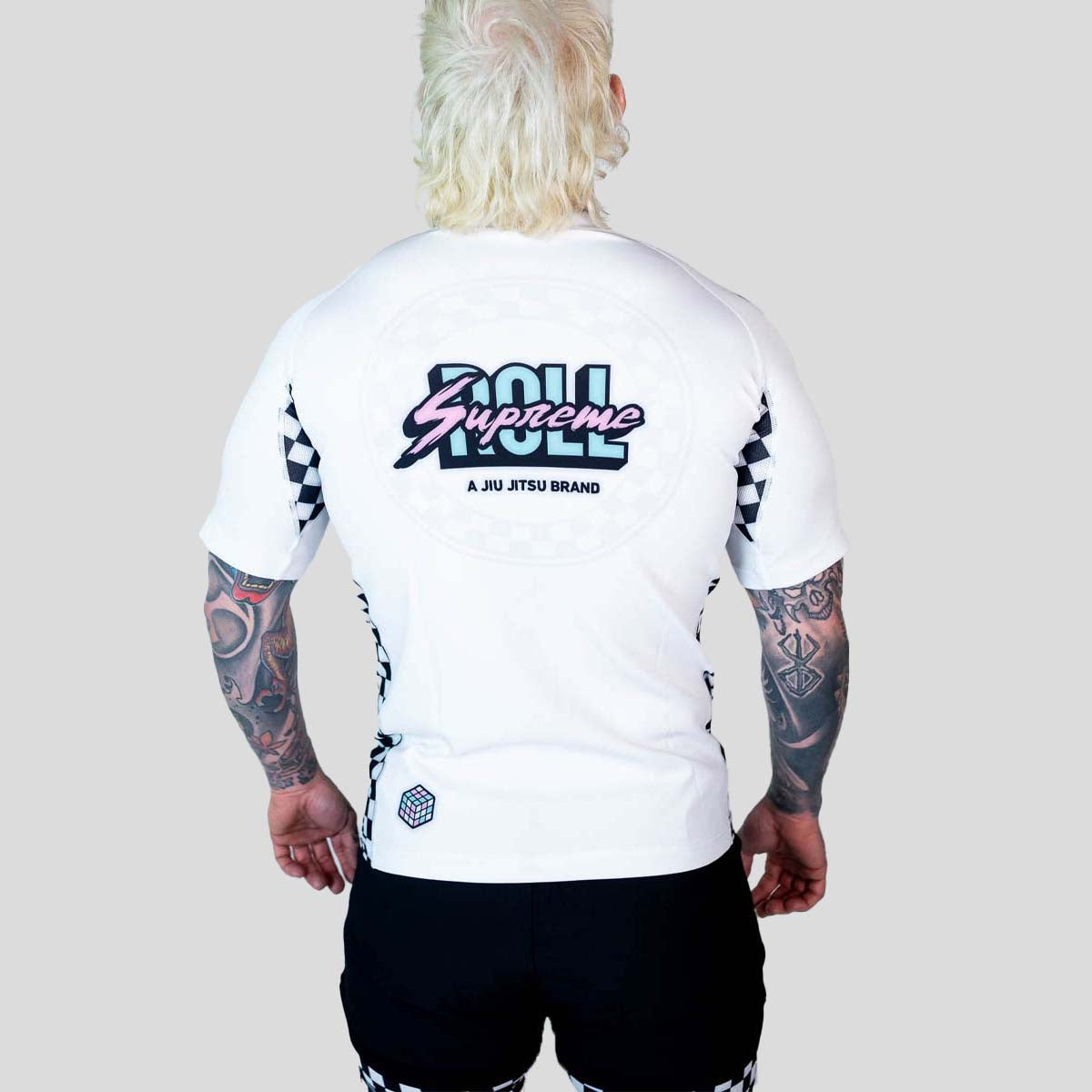 Roll Supreme The Finisher Short Sleeve Rash Guard White/Black