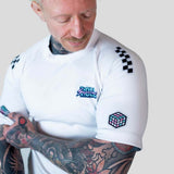 Roll Supreme The Finisher Short Sleeve Rash Guard White/Black
