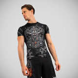 Venum Gladiator 5.0 Short Sleeve Rash Guard Black/Silver